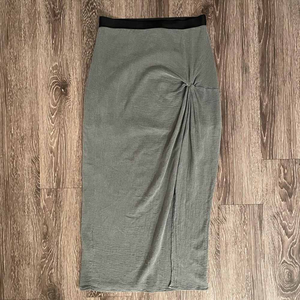 Stateside twist front skirt